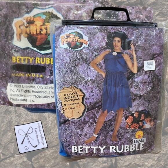The Flintstones Movie Betty Rubble 1993 15745 Costume Sz Standard - Picture 2 of 8